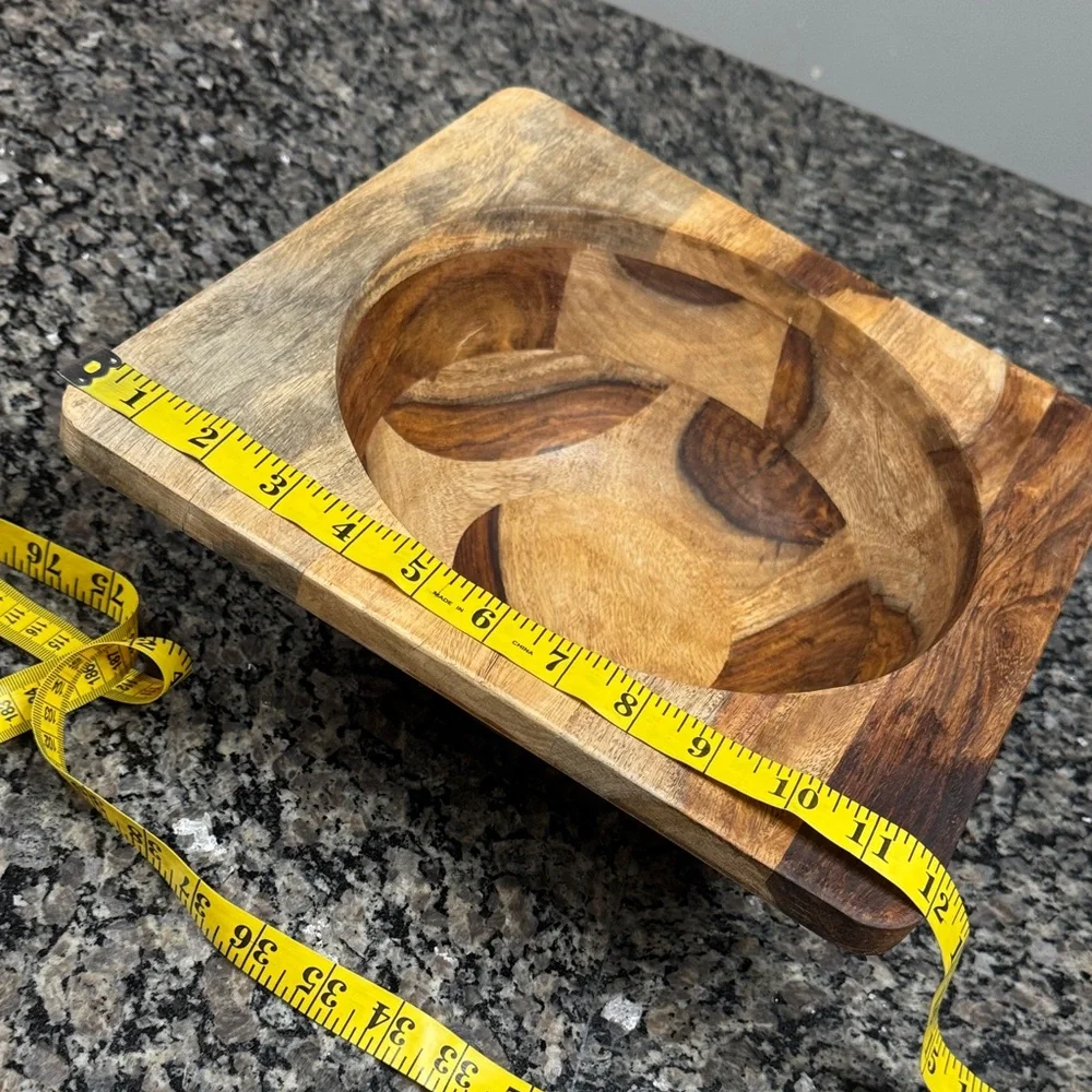 Rustic farmhouse 12” Wooden Bowl